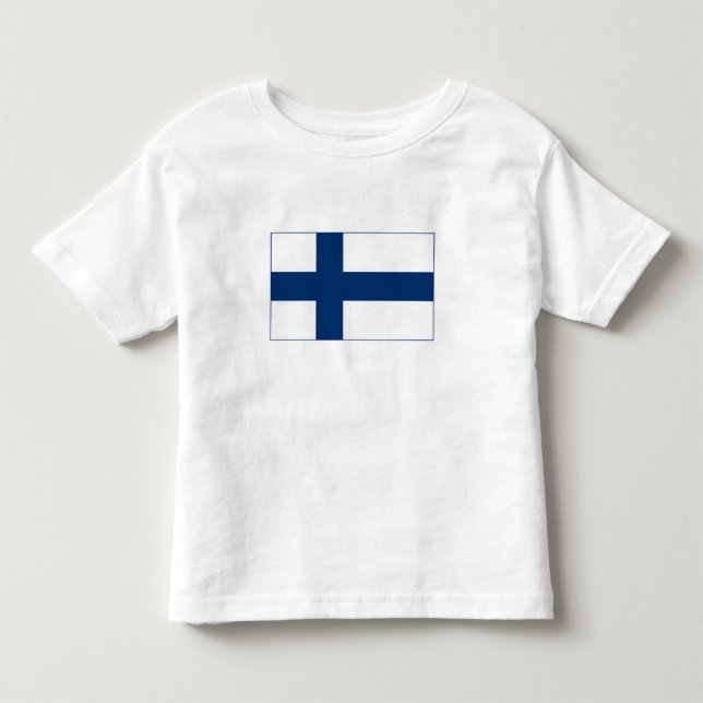 Finlands flagga t shirt (Framsida)
