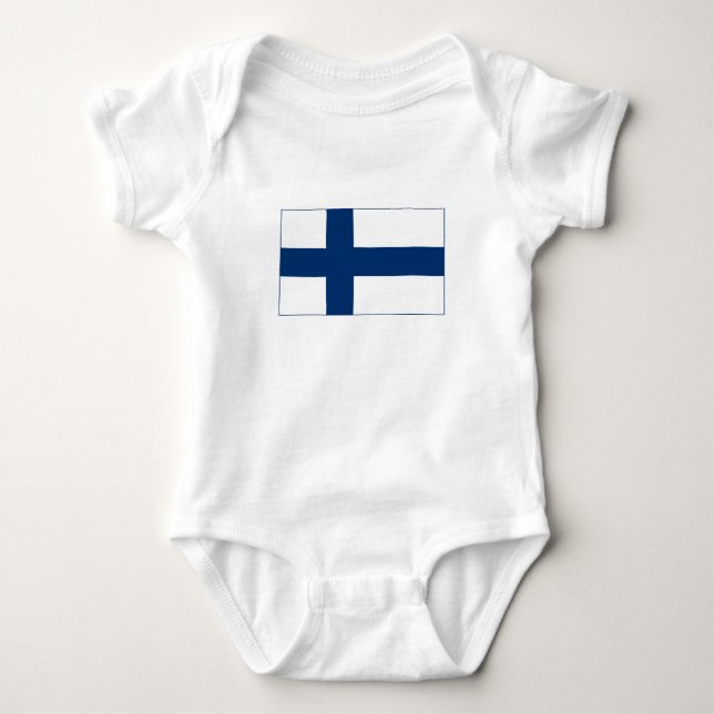 Finlands flagga t shirt (Framsida)