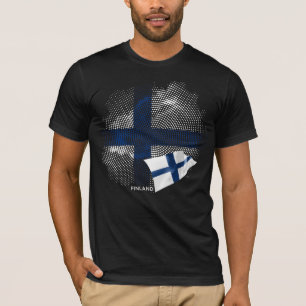 Finlands flagga t shirt