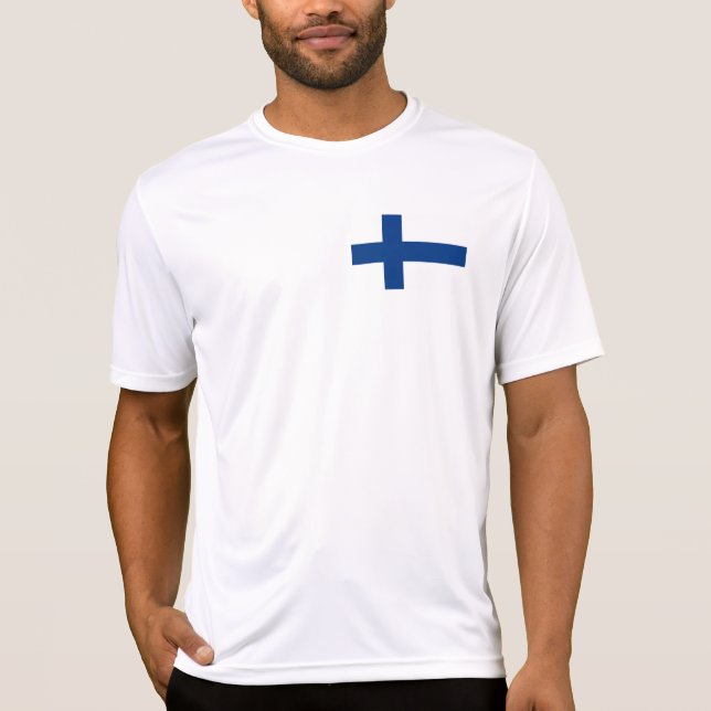 Finlands flagga t shirt (Framsida)