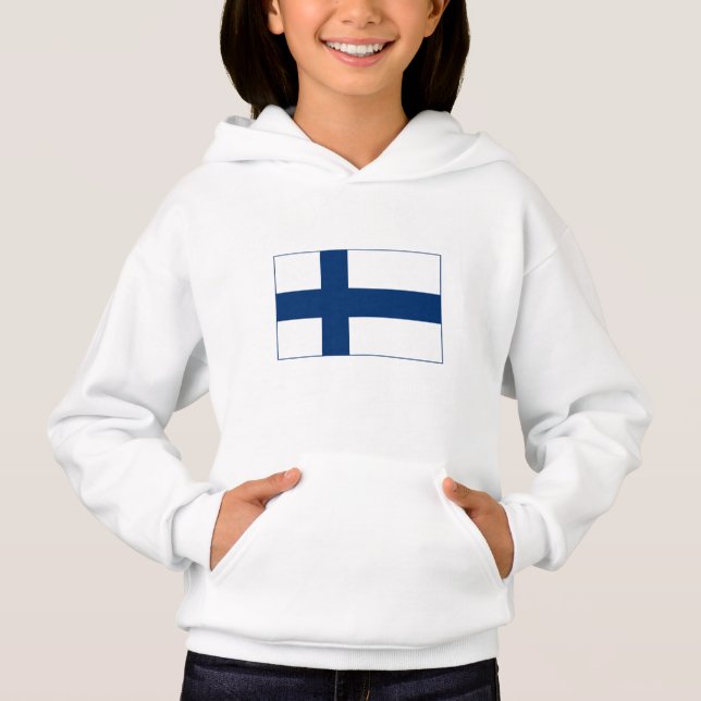 Finlands flagga t shirt (Framsida)