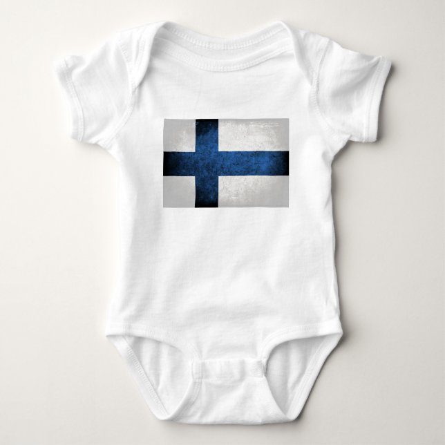 Finlands flagga tee shirt (Framsida)