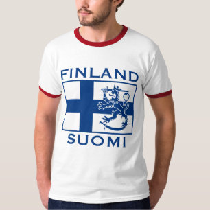 Finlands flagga tee shirt
