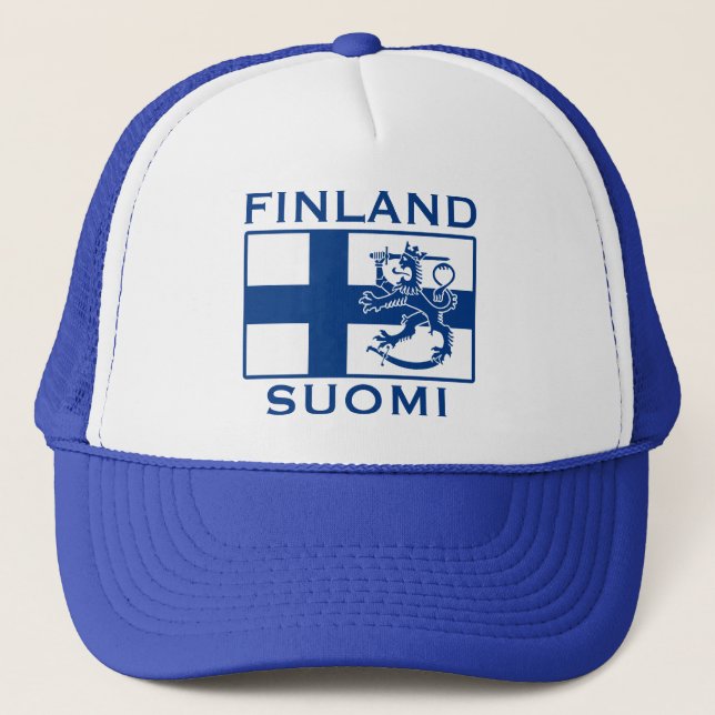 Finlands flagga truckerkeps (Framsida)