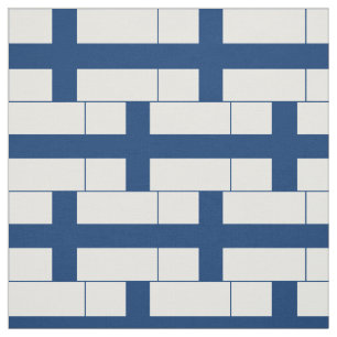 Finlands flagga tyg