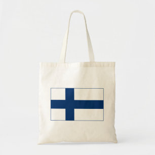 Finlands flagga tygkasse