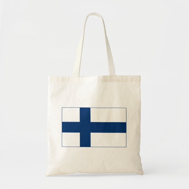 Finlands flagga tygkasse (Framsidan)