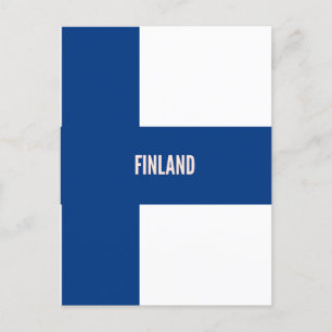 Finlands flagga vykort
