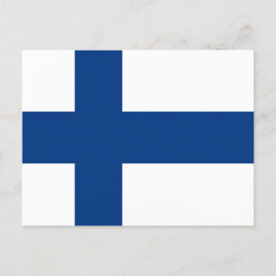 Finlands flagga vykort