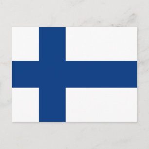 Finlands flagga vykort
