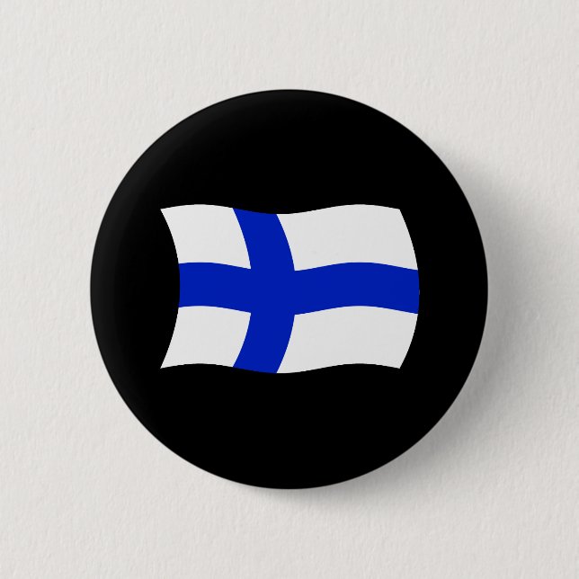 Finlands flaggknapp knapp (Framsida)