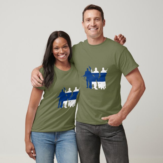 Finlands militära enheter t shirt (Unisex)