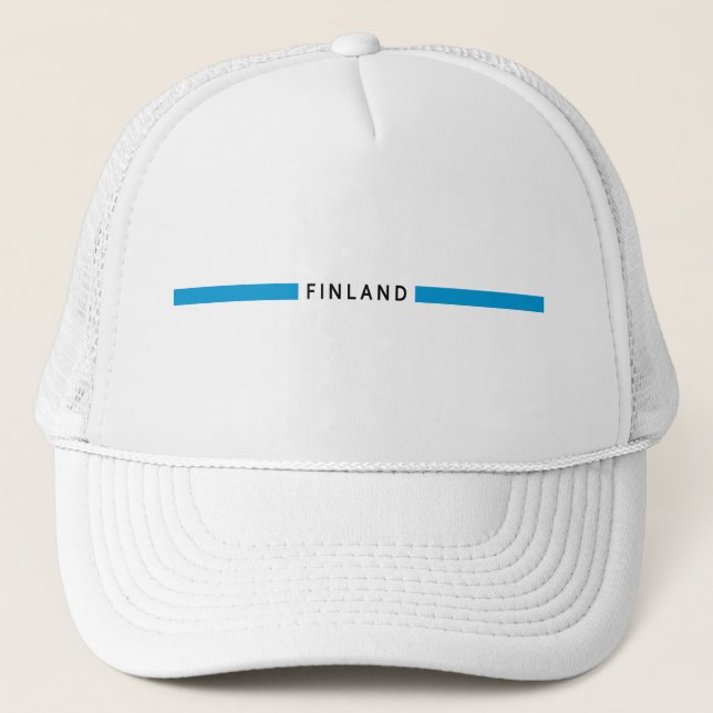 Finlands minimalistiska flagga keps (Framsida)