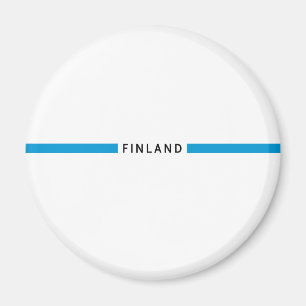 Finlands minimalistiska flagga magnet