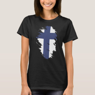 Finlands nationella Flagga för för manar sydliga k T Shirt