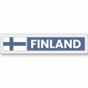 Finlands nationella flagga klistermärken