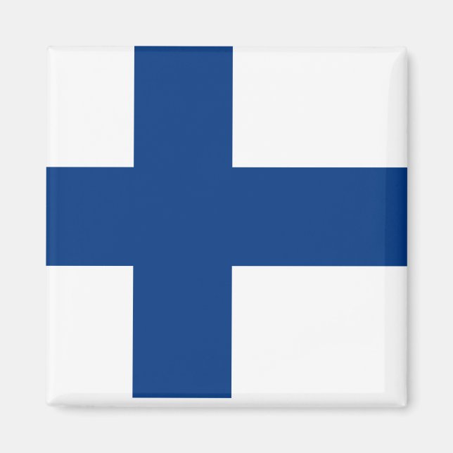Finlands nationella Flagga Magnet (Framsidan)