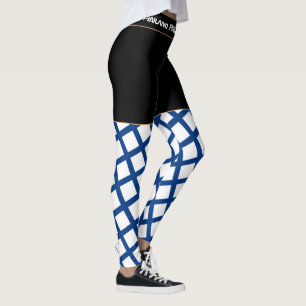 Finlands och Finlands Flagga-fläkt Leggings