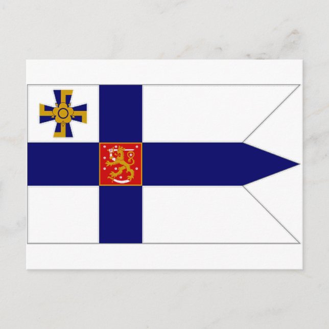 Finlands president Flagga Vykort (Framsida)