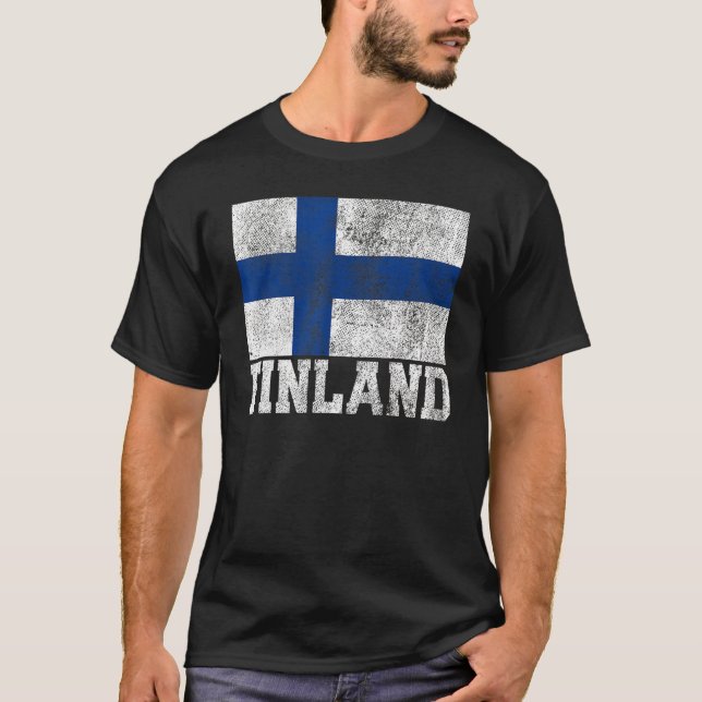 Finlands Pride Roots Land Family Nation Nat T Shirt (Framsida)