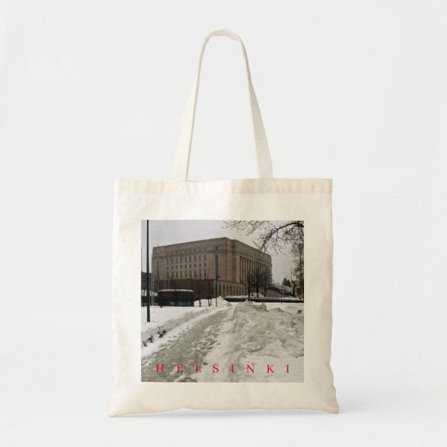 Finlands riksdag i Helsingfors - Byggnad Tygkasse (Framsidan)