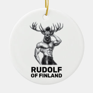 Finlands Rudolf - Gay/HBT-julprydnad Julgransprydnad Keramik