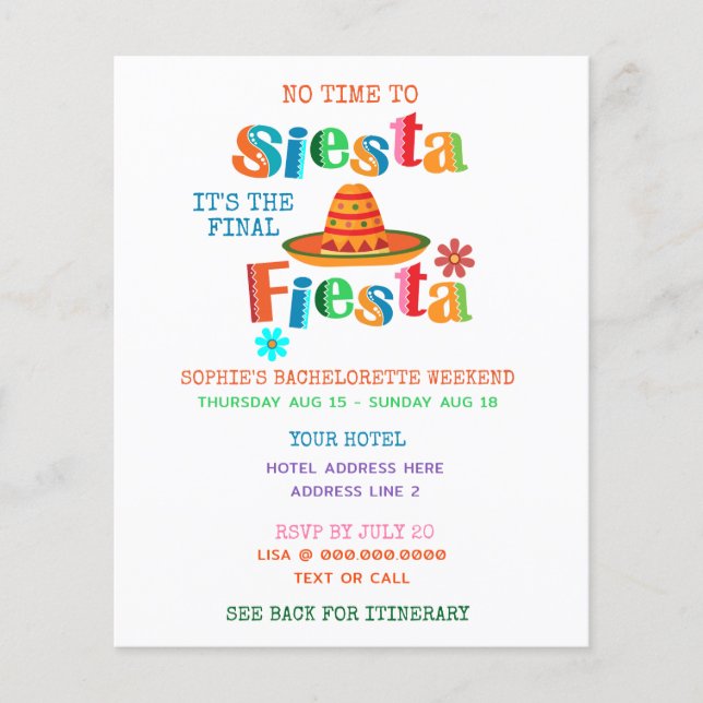Finlands sista parti för Fiesta på italienska Bach (Framsida)