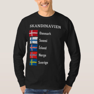 Finlands Sverige Norge Svergie Suomi Island Scandi T Shirt