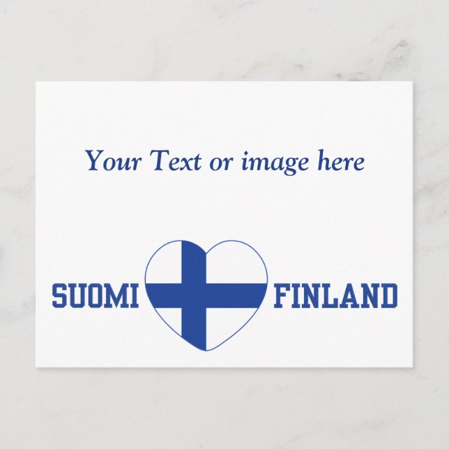 Finlands vykort för anpassningsbar (Framsida)