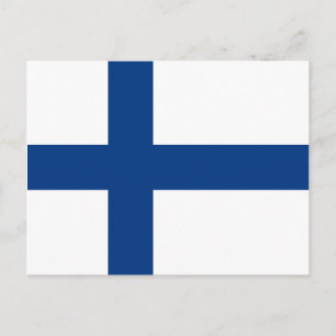 Finlands vykort för Flagga