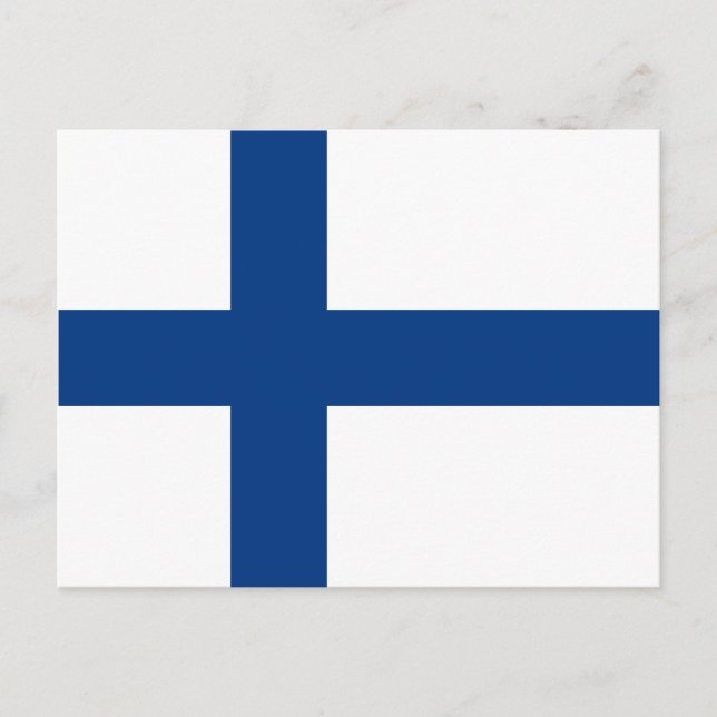 Finlands vykort för Flagga (Framsida)