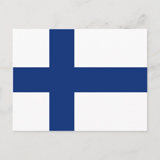 Finlands vykort för Flagga (Framsida)