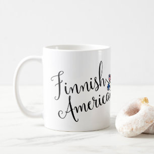 Finlandssvensk amerikan Entwined hjärtamugg Kaffemugg