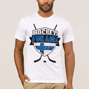 Finlandssvensk ishockeyT-tröja med det tillbaka T-shirt