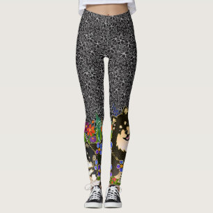 Finlandssvensk Lapphund formgivaredamasker för Leggings