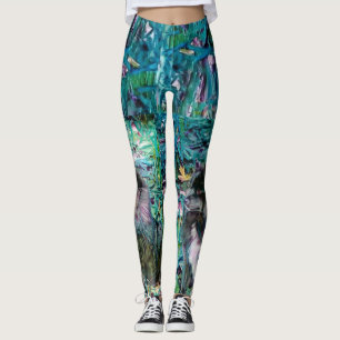 Finlandssvensk Lapphund Lappy damasker för IHANA Leggings