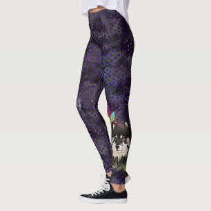 Finlandssvensk Lapphund (lilan/magenta tonar), Leggings