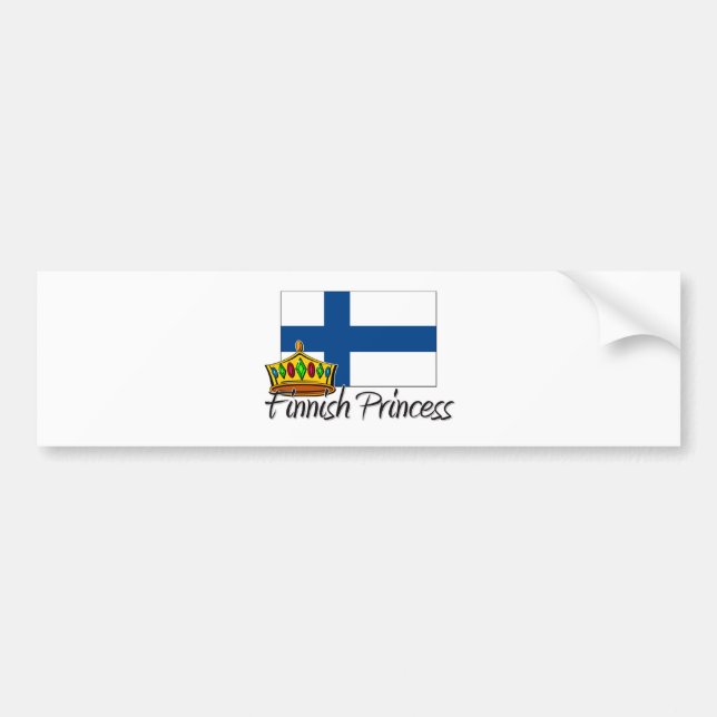 Finlandssvensk Princess Bildekal (Framsidan)