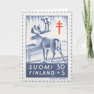 Finlandssvensk renjulkort helgkort