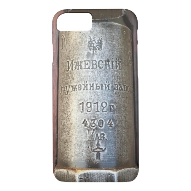 Finlandssvensk rysk Cossack Izhevsk M91 Mosin Case-Mate iPhone Skal (Baksida)