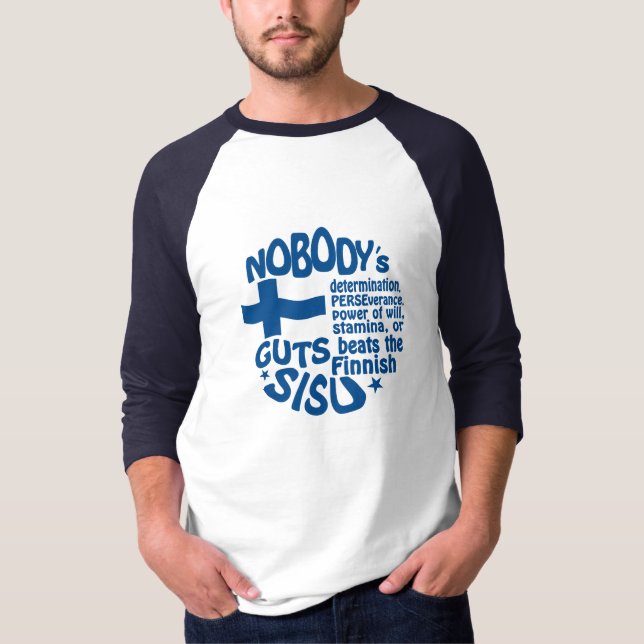 Finlandssvensk SISU-skjorta T Shirt (Framsida)