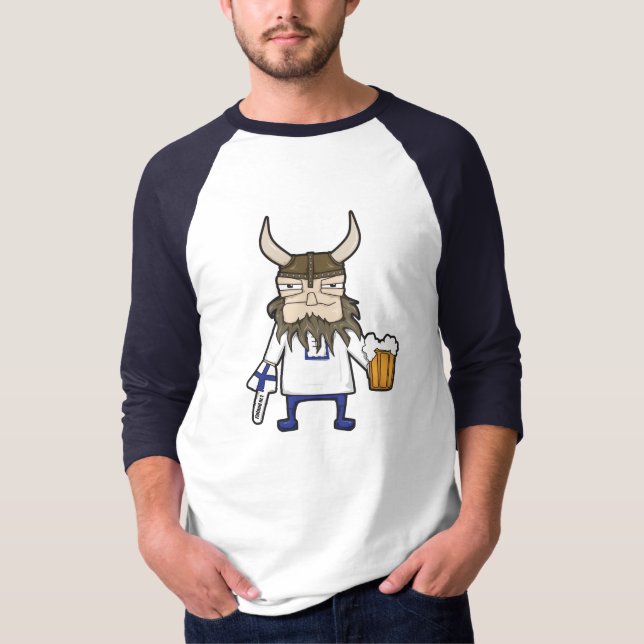 Finlandssvensk Viking T-tröja T-shirt (Framsida)