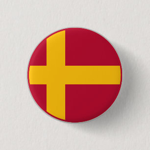 Finlandssvenska flagga knapp