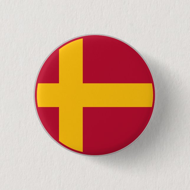 Finlandssvenska flagga knapp (Framsida)