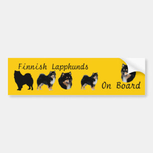 Finlandssvenska Lapphunds ombord Bildekal