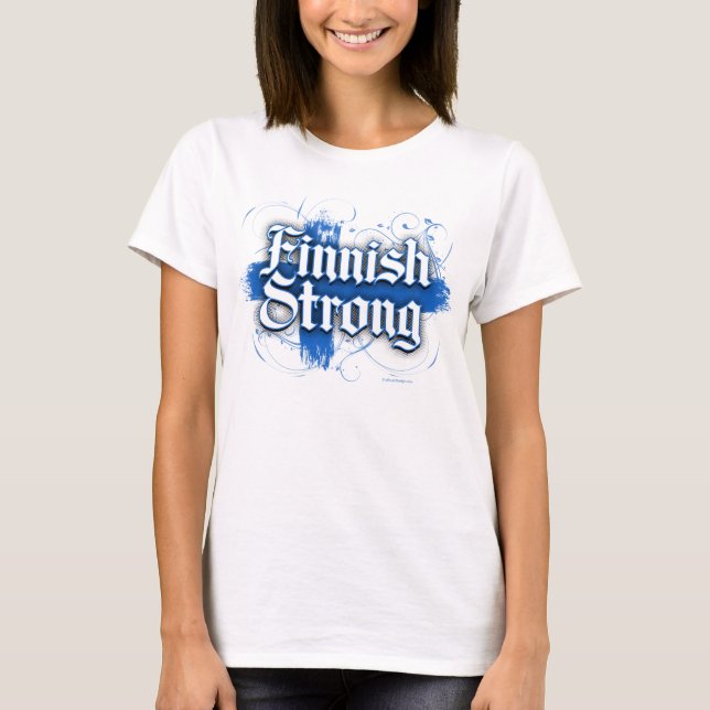 Finlandssvenskt starkt (Finland) T Shirt (Framsida)