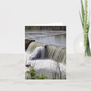 Finley Dam Waterfall Greeting Card Kort