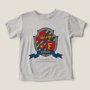 Finley-pojkar F namn och menar att pojkar jackar a T Shirt