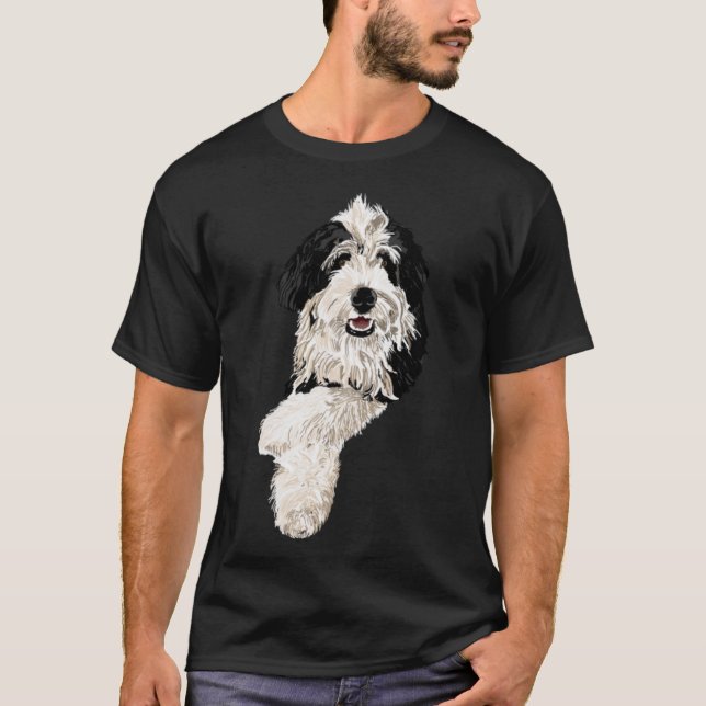 Finley the Bernadoodle T Shirt (Framsida)