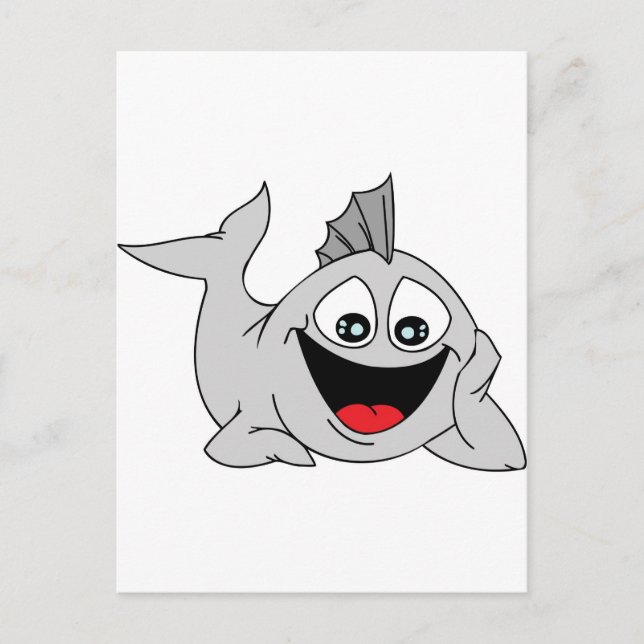 Finley the Friendly Fish Vykort (Framsida)